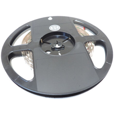 Ruban bandeau LED 7.2W/m froid 6000K 480lm/m longueur 5m souple SMD5050 alim 12V DC (non incl) 30leds/m interieur IP20