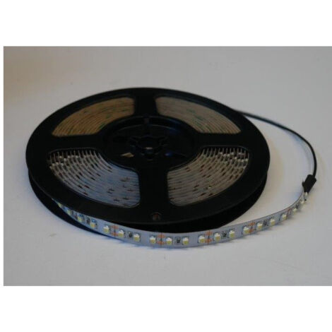 Ruban bandeau LED 9.6W/m souple 6000K longueur 5m (48W) alim 12V (non incl) IP20 Trajectoire