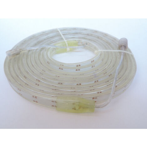 Ruban bandeau LED étanche 14.4W/m 3000K 1200lm/m longueur 5m alim 12V (non incl) 120leds/m exterieur IP65