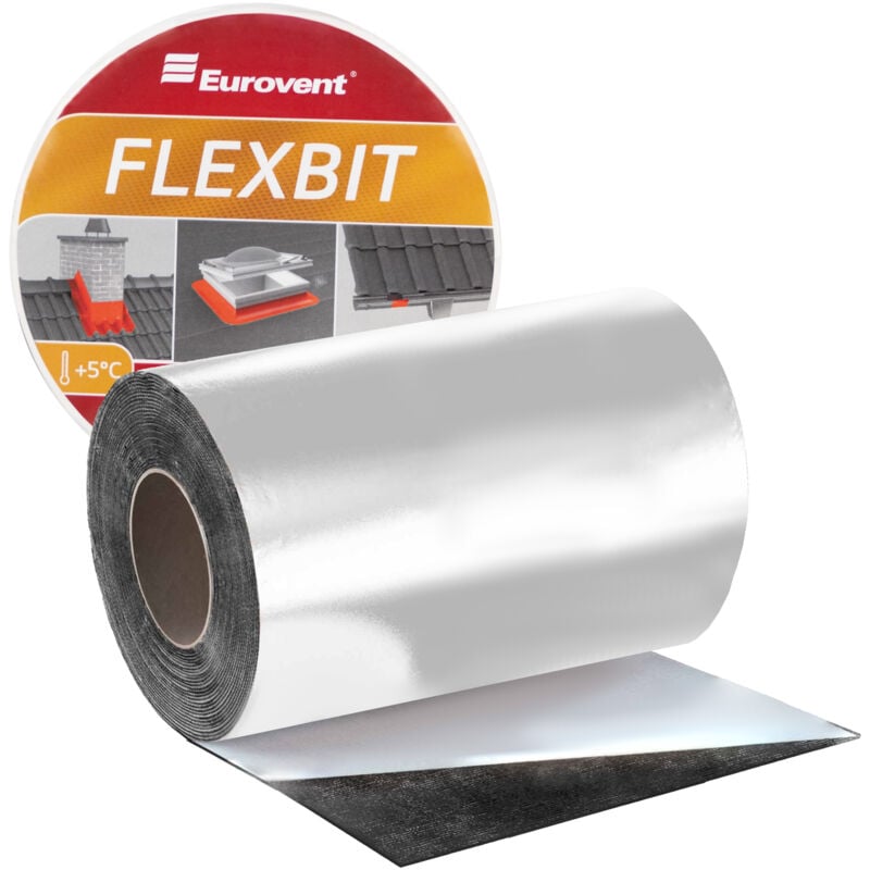 Ruban bitumineux FLEXBIT 300 mm x 10 m, aluminium