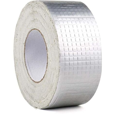 Ruban butyle Ruban étanche Ruban en aluminium Ruban 5 cm (l) x 5 m (L) x 1,0 mm (H), imperméabilisation dans les toilettes, les canalisations, les fissures de toit, les camping-cars, les pare-