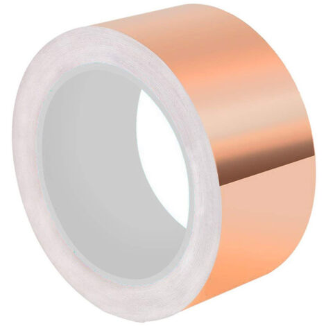 Ruban Cuivre Anti-Limaces - 50 mm x 20 m - Barrière Électrique Naturelle pour Jardin et Plantes - 1 Rouleau