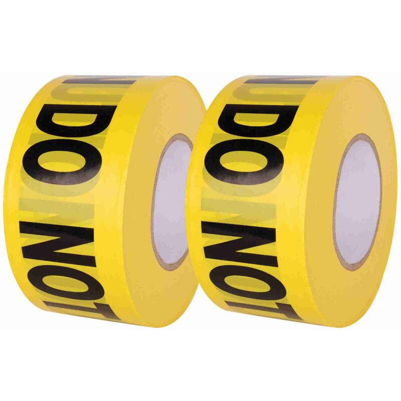 Ruban D'avertissement Non Adhésif Ruban de Signalisation de Marquage de Avertisseur Pour Travail Zones Dangereuse,7.6cm x 304m