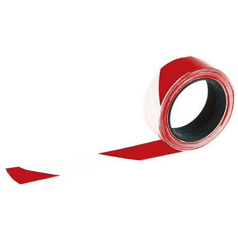 RUBAN DE CHANTIER RUBAPRIX - ROUGE/BLANC T2S