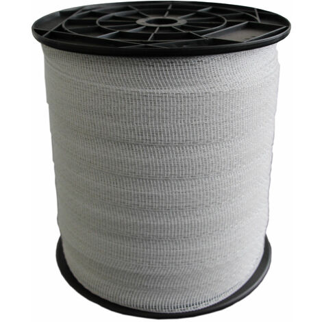 Ruban de clôture électrique Basic - blanc- 200 m, 20 mm, 4 conducteurs
