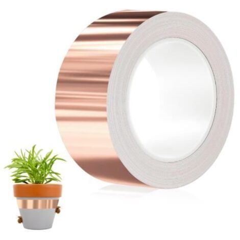 Ruban de Cuivre Anti-Limaces 50mm x 20m, Adhésif Répulsif Efficace pour Protéger Contre les Limaces