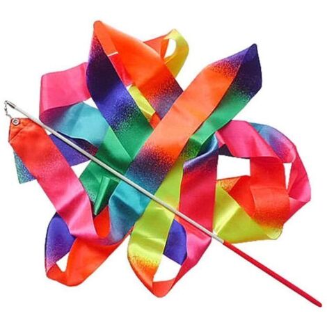 Ruban de Danse Gymnastique Rythmique 4M Dégradé Couleur