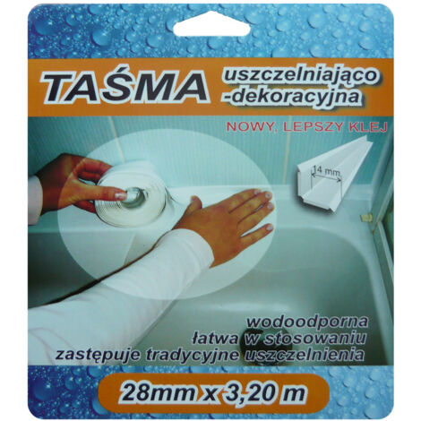 RUBAN DE FINITION 3,2 M 28 MM BLANC - SIL TAS 28