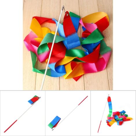 Ruban de gymnastique rythmique 4m en polyester pour danse et ballet artistique