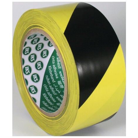 Ruban adhésif PVC jaune strié Largeur/mm - Longueur/ml 50 mm x 33 ml.