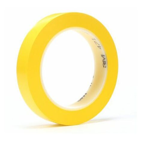 Ruban de marquage Jaune 3M Scotch 471, 19mm x 33m x 0.14mm ( Prix pour 1 )