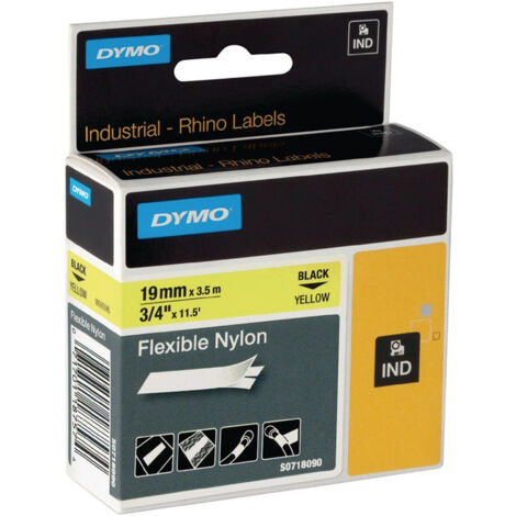 Ruban de marquage l. de bande 19 mm L. de ruban 35 m ruban souple en nylon noir (Par 5)