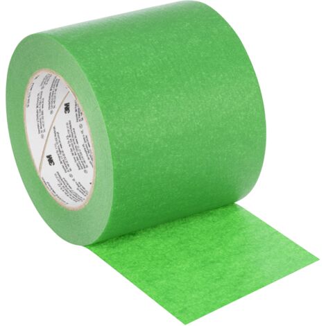 Ruban de masquage 3M 2814 Vert, en Papier crépon, 100mm x 50m ( Prix pour 1 )