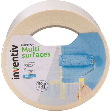 Ruban de masquage multi-surfaces INVENTIV - 50m x 48mm
