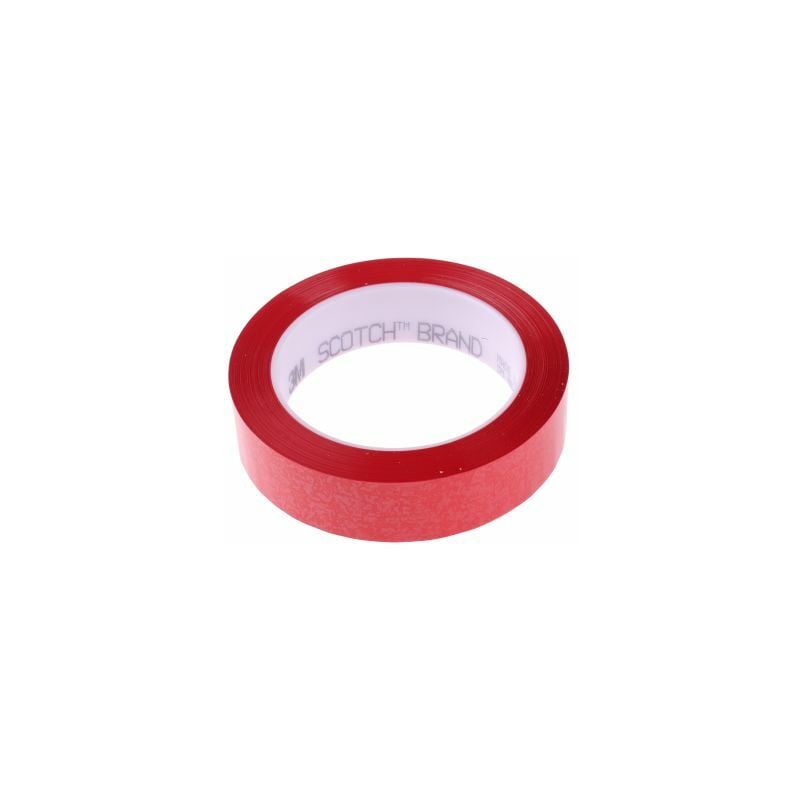 Ruban de masquage Polyester 3M scotch 850, 25mm x 66m, Rouge ( Prix pour 1 )