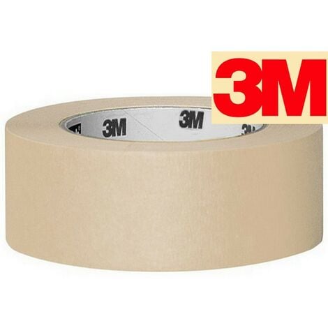 RAJA Ruban de masquage 50 mm x 50 m - Beige clair - Lot de 6