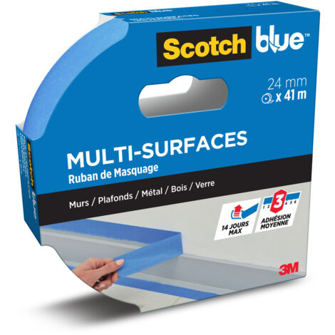 Ruban de masquage SCOTCH l.24 mm x L.41 m multisurface