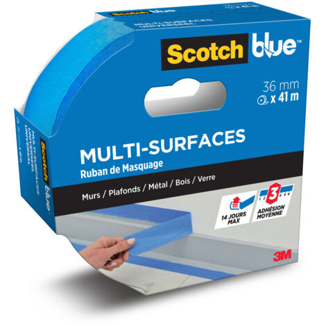 Ruban de masquage SCOTCH l.36 mm x L.41 m multisurface