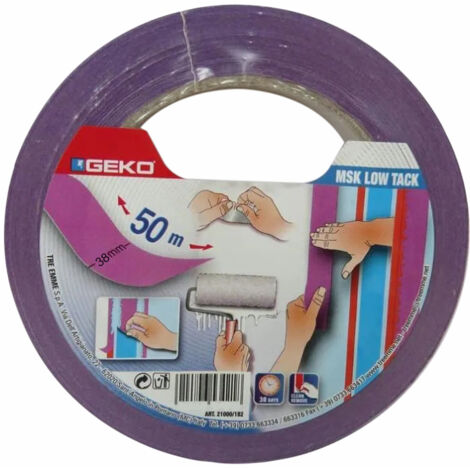 Ruban de masquage violet professionnel peinture GEKO - 50m Conditionnement: 38MM