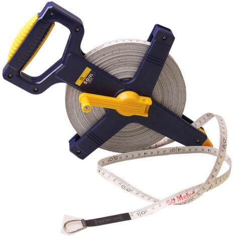 Ruban de mesure 50m / Mètre ruban 50m avec boîtier Travaux de précision 50m
