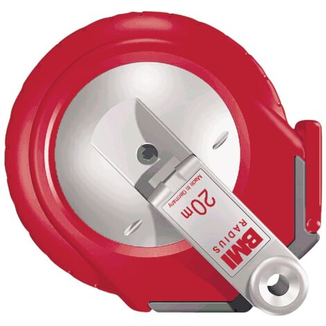 Ruban de mesure à capsule RADIUS L.10m Largeur du ruban 13mm A mm/cm EG II Échelle en acier blanc