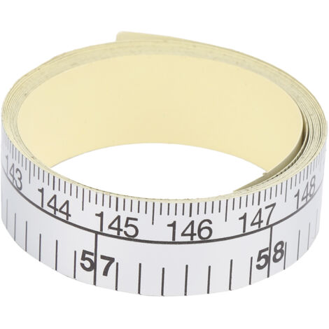 Ruban de Mesure Adhésif Double Échelle pour Couture, Règle Souple et Flexible pour Tailleur, Mètre Ruban pour Table de Couture
