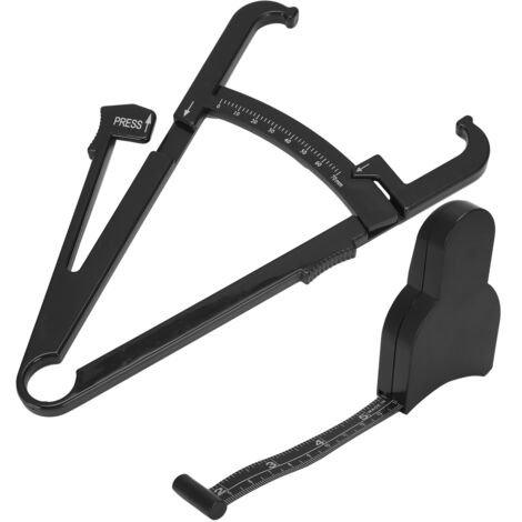 Ruban de mesure de perte de poids 150 cm noir - Outil de suivi diététique et fitness pour tour de taille