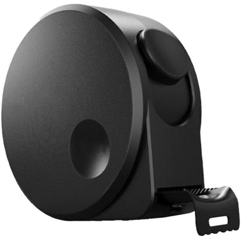 Ruban de Mesure en Métal Haute Précision 5m x 19mm Retractable Épais et Durable Facile à Lire Noir