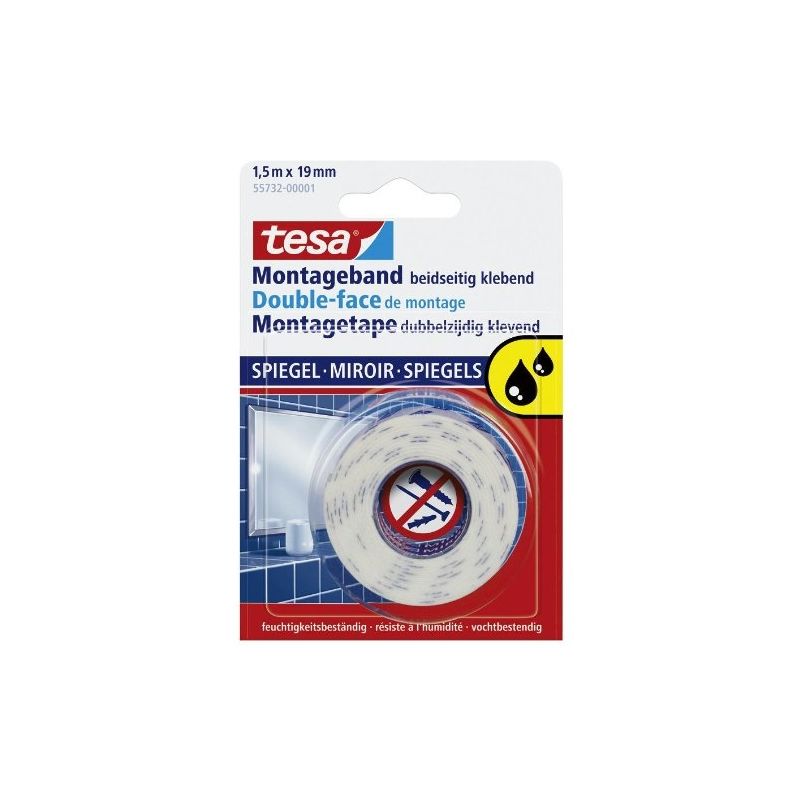 Tesa 55732-00001-00 Bande Adhésive De Montage Pour Miroir