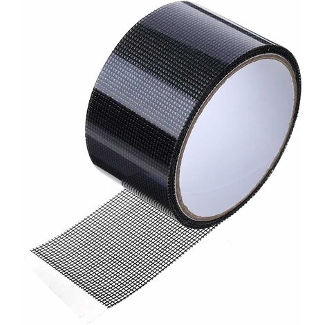Ruban de réparation de moustiquaire pour moustiquaire 5 x 200 cm, avec imperméabilité et perméabilité, forte adhérence, en fibre de verre, kueatily