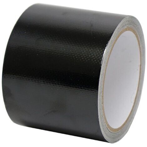 Ruban de Réparation, Patchs de Bâche, Ruban Adhésif Noir, pour Réparer Bache de Camion ou de Serre, Tente enduite de PVC, Auvent, Belvédère, Tissu de Couverture (Noir, 5cm10m)