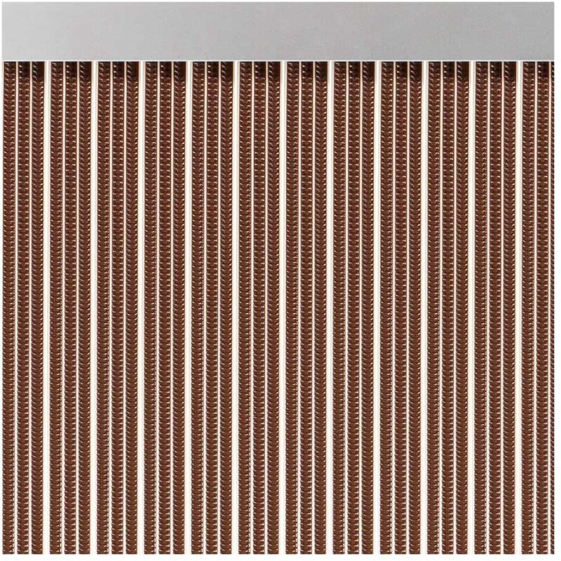 Rideau en plastique pour portes extérieures, modèle Tape S-350, couleur marron, 90x210cm - M63569 Acudam
