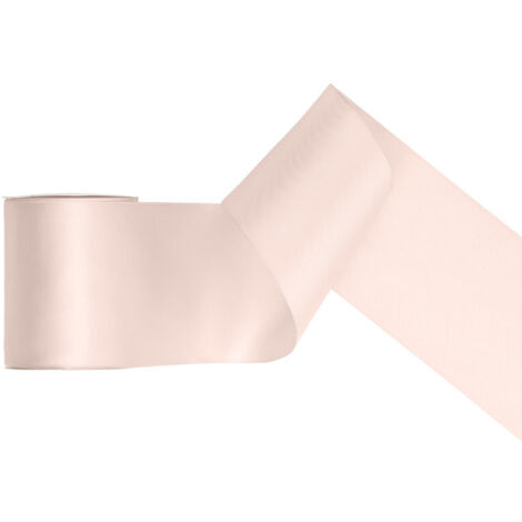 Ruban de satin, blanc cassé, 100 mm/25 m