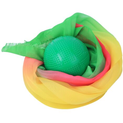 Ruban de soie coloré pour Tai Chi, 1,5 m, balles de performance souples pour exercices de force (vert, multicolore)