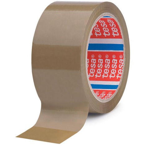 Ruban D'emballage En Polypropylène Marron. 66m X 50mm 4089 Tesa