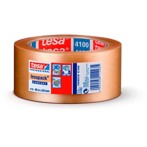 Ruban D'emballage Pvc Transp. Robuste 66m X 50mm Tesa