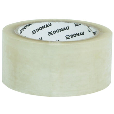 Ruban d'emballage thermofusible Donau 48 mm 120 m 40 microns transparent