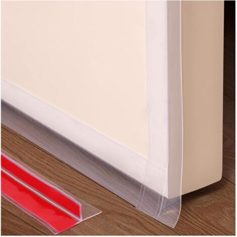 Ruban d'étanchéité en silicone en forme de T pour portes et fenêtres pour bloquer les courants d'air froid et réduire le bruit,6 m×3.5cm， transparent