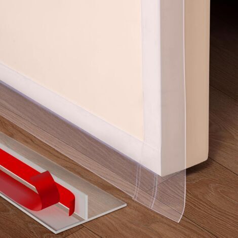 Ruban d'étanchéité en silicone en forme de T pour portes et fenêtres pour bloquer les courants d'air froid et réduire le bruit,6 m×5cm， transparent