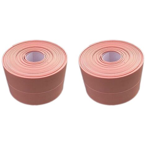 Ruban d'étanchéité imperméable pour douche, lavabo et baignoire, 3,2 m x 2,2 cm, rose