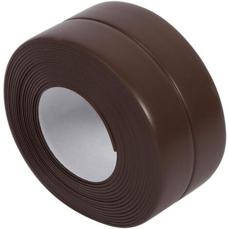Ruban d'étanchéité Ruban Adhésif étanche Bande d'Etanchéité Adhésif Autocollant pour cuisine ou salle de bain (38mm3.2M-Marron)