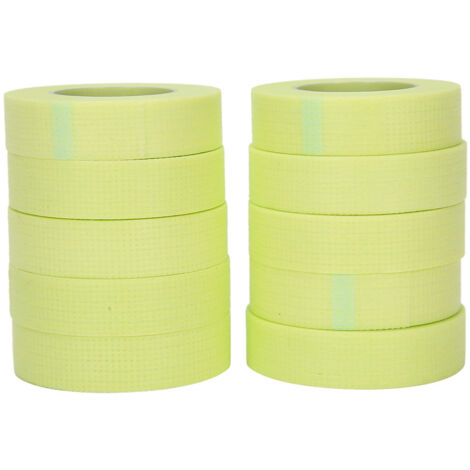 Ruban d'isolation pour extensions de cils greffés, respirant et confortable, résistant pour peaux sensibles, 10 pièces vert