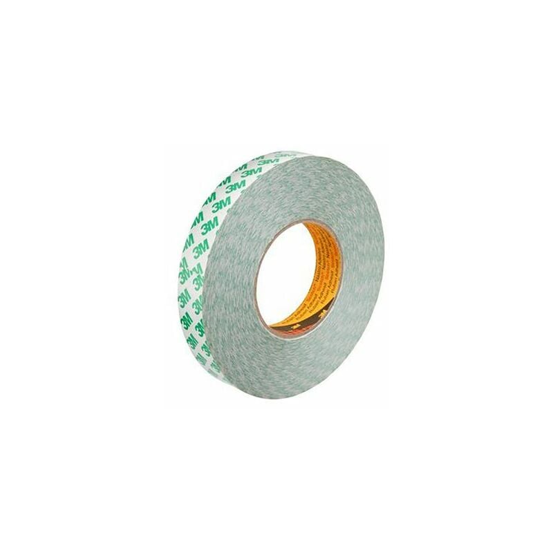 3M - Ruban double face Blanc 9087, 25mm x 50m x 0.26mm 5,2 N/cm ( Prix pour 1 )