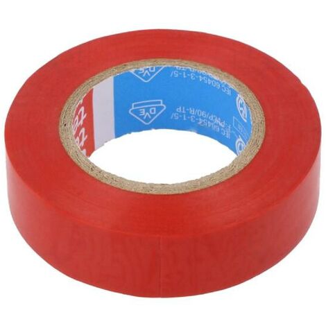 Ruban electro-isolant Rouge -10m