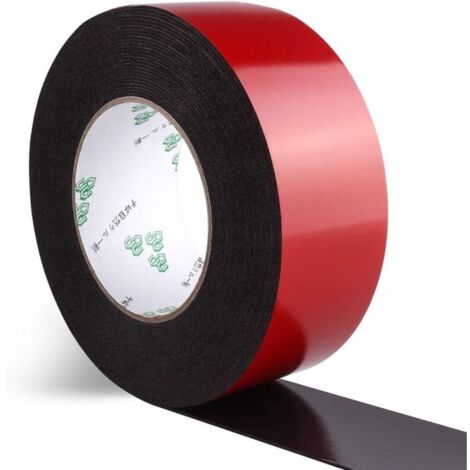 Ruban en mousse PE double face-ruban d'étanchéité en mousse super forte pour la décoration et l'emballage, ruban de décoration de voiture, cadre photo (1 rouleau 50mm)