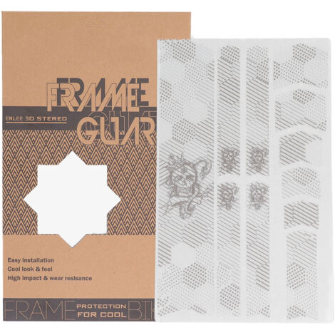 Ruban épais pour cadre de vélo, protection anti-rayures et antidérapante, stickers décoratifs résistants à la décoloration pour VTT et vélos de route, motifs crâne et serpent.
