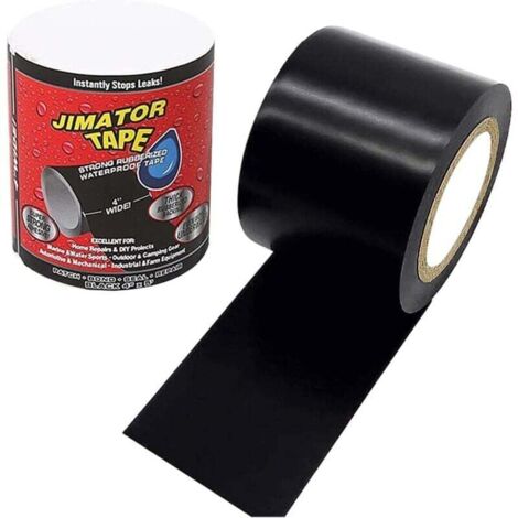 Ruban étanche noir，2pcs Tape Waterproof，Ruban en silicone auto fusionnant, ruban isolant et bande d'étanchéité，D'étanchéité qui Colle et Répare Quasiment Tout--