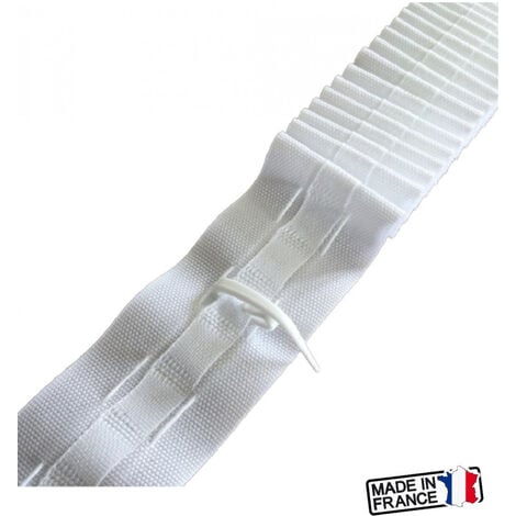 Ruban fronceur ruflette 35 mm Coloris - Blanc