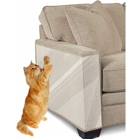 Ruban griffoir pour chat, 8 pièces, pour meubles, rubans adhésifs double face transparents anti-rayures pour le dressage des chats – Protection pour portes, murs et tapis
