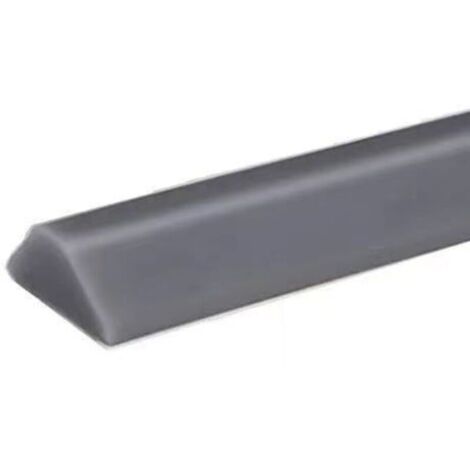 Ruban imperméable en silicone, barrière d'eau, seuil de douche barrière d'eau, barrière anti - inondation,  barrière acoustique 100cm, gris